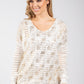 Gold Foil Detail Crochet Jumper
