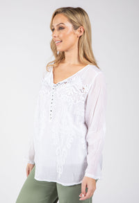 Sequin & Crochet Blouse