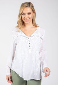 Sequin & Crochet Blouse