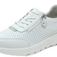 Laser Cut White Trainer