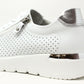 Laser Cut White Trainer