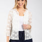 Open Front Lace Cardigan