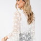 Open Front Lace Cardigan