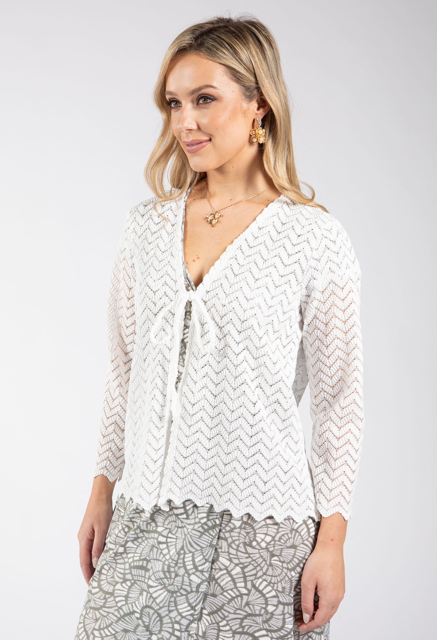 Crochet Open Cardigan