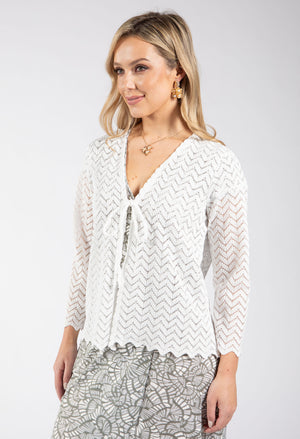 Crochet Open Cardigan