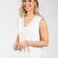 Laced Neckline Top