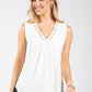 Laced Neckline Top