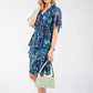 Tropical Blossom Mesh Dress