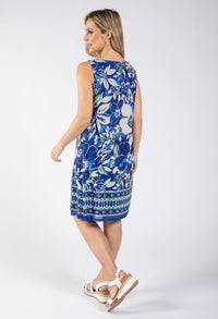 Tropical Blossom Mesh Dress