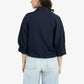 Blouse jacket with adjustable waistband and pockets