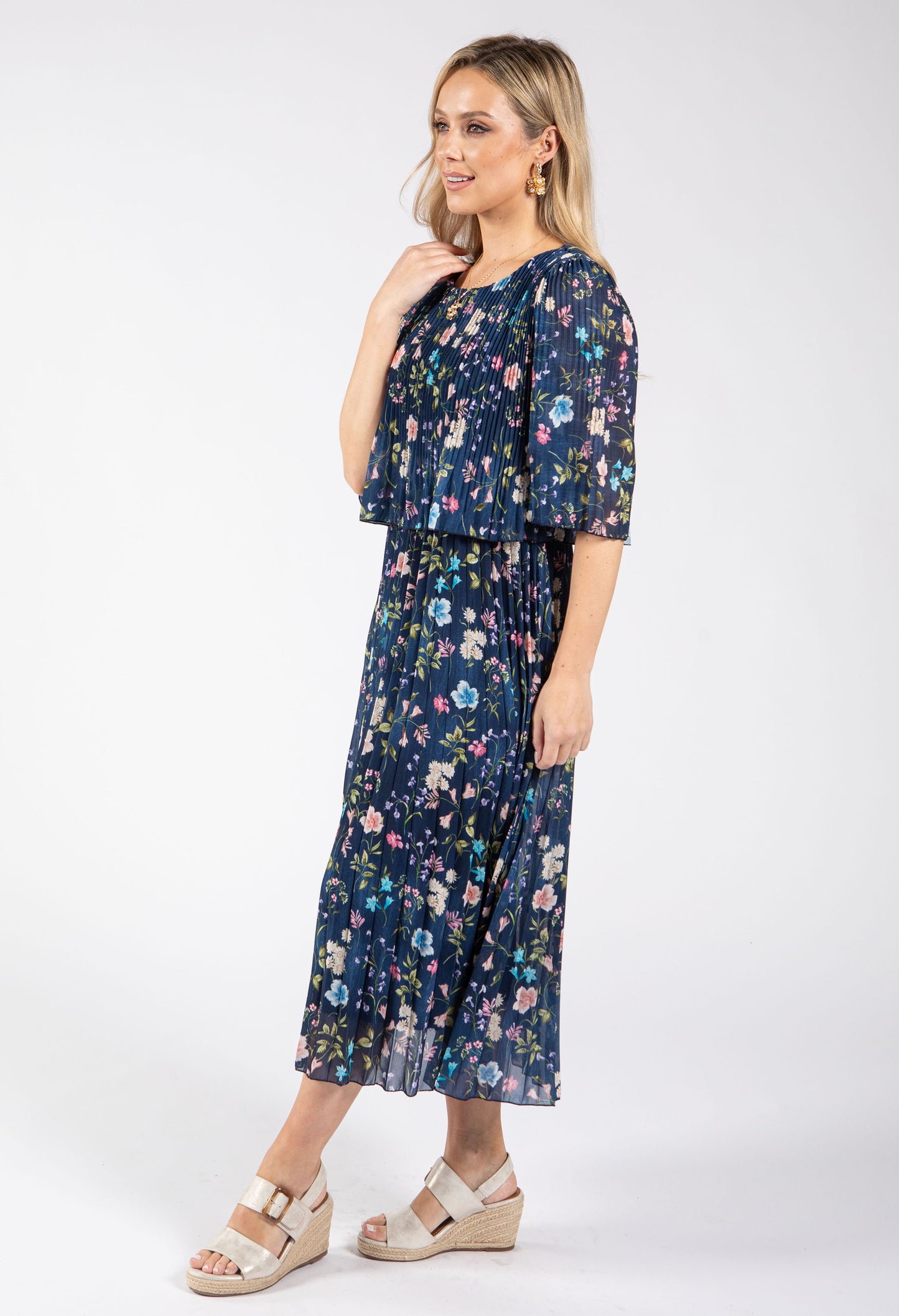 Mini Bloom Plisse Dress