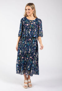 Mini Bloom Plisse Dress