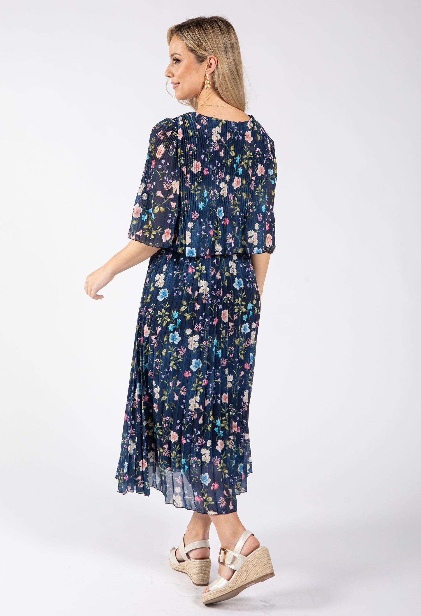 Mini Bloom Plisse Dress