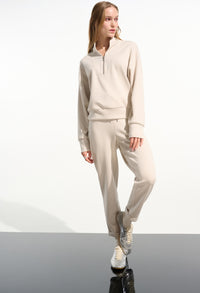 Relaxed Fit Zipper Sweatshirt
