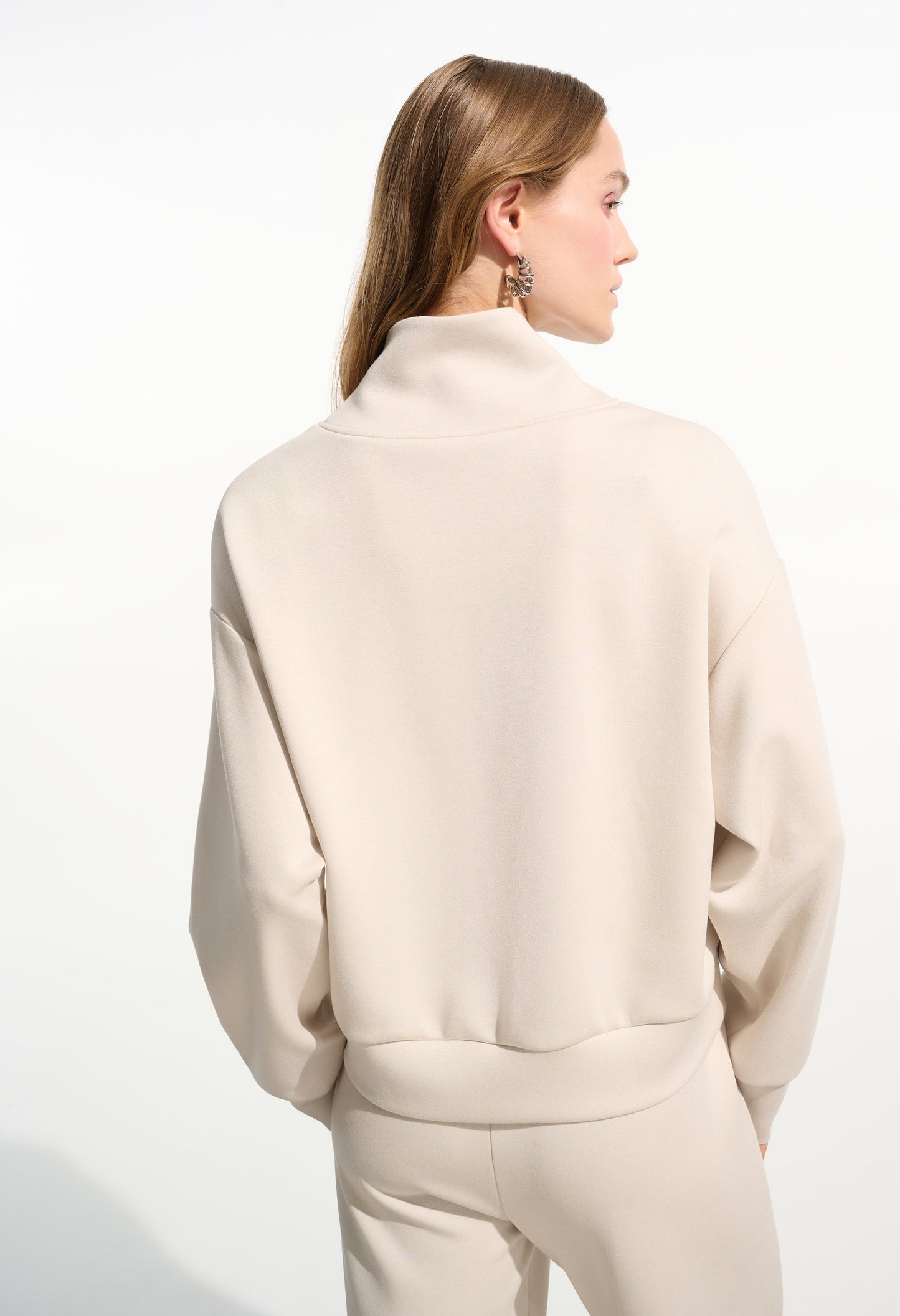 Relaxed Fit Zipper Sweatshirt