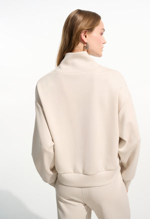 Relaxed Fit Zipper Sweatshirt
