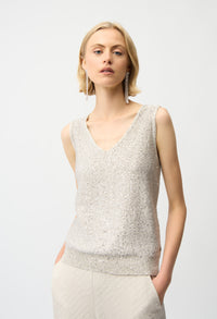 sleeveless knit top