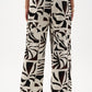 Floral High-waisted Trousers