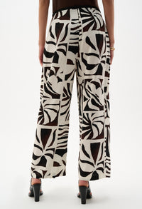 Floral High-waisted Trousers
