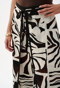 Floral High-waisted Trousers