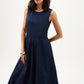 Casual Sleeveless Midi Dress