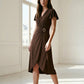 brown dress