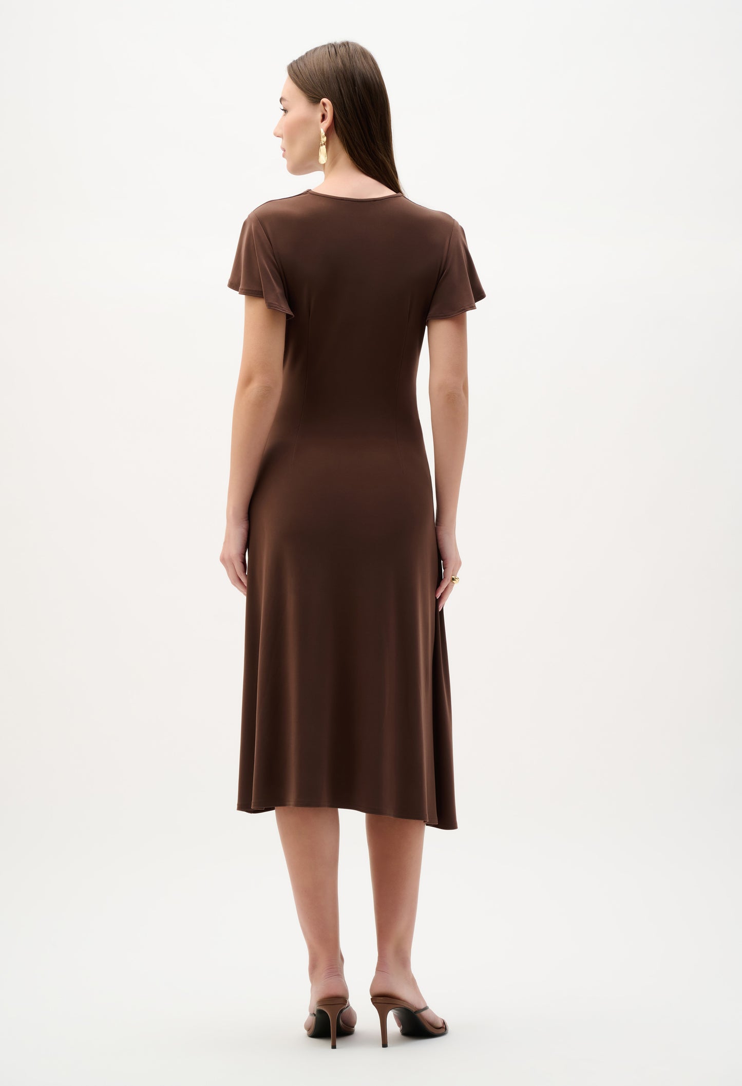 V-neck Belted Wrap Dress