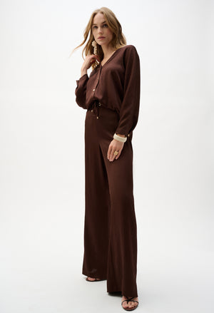 High-waisted Wide-leg Trousers