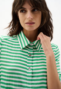 Casual Striped A-line Dress