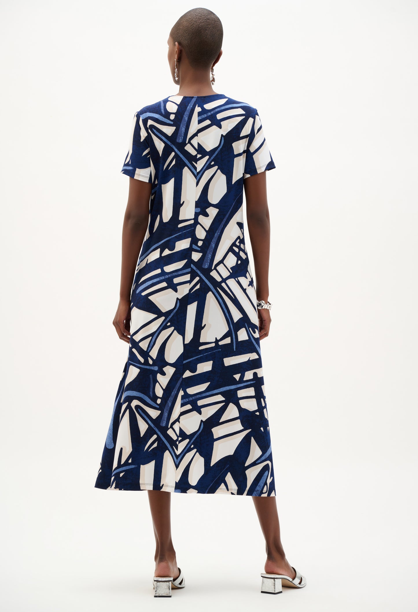 Abstract Midi Dress