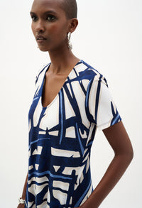 Abstract Midi Dress