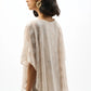 Chiffon Jacquard Polka Dot Poncho Top