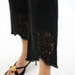 Embroidered Ankle-length Jeans