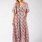 Zia Puff Sleeve Floral Midi Dress