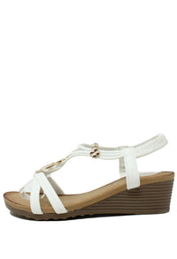 Disc Wedge Sandal
