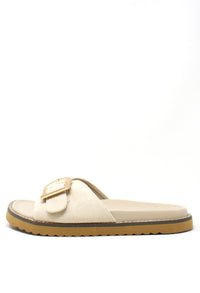 Faux Suede Slide