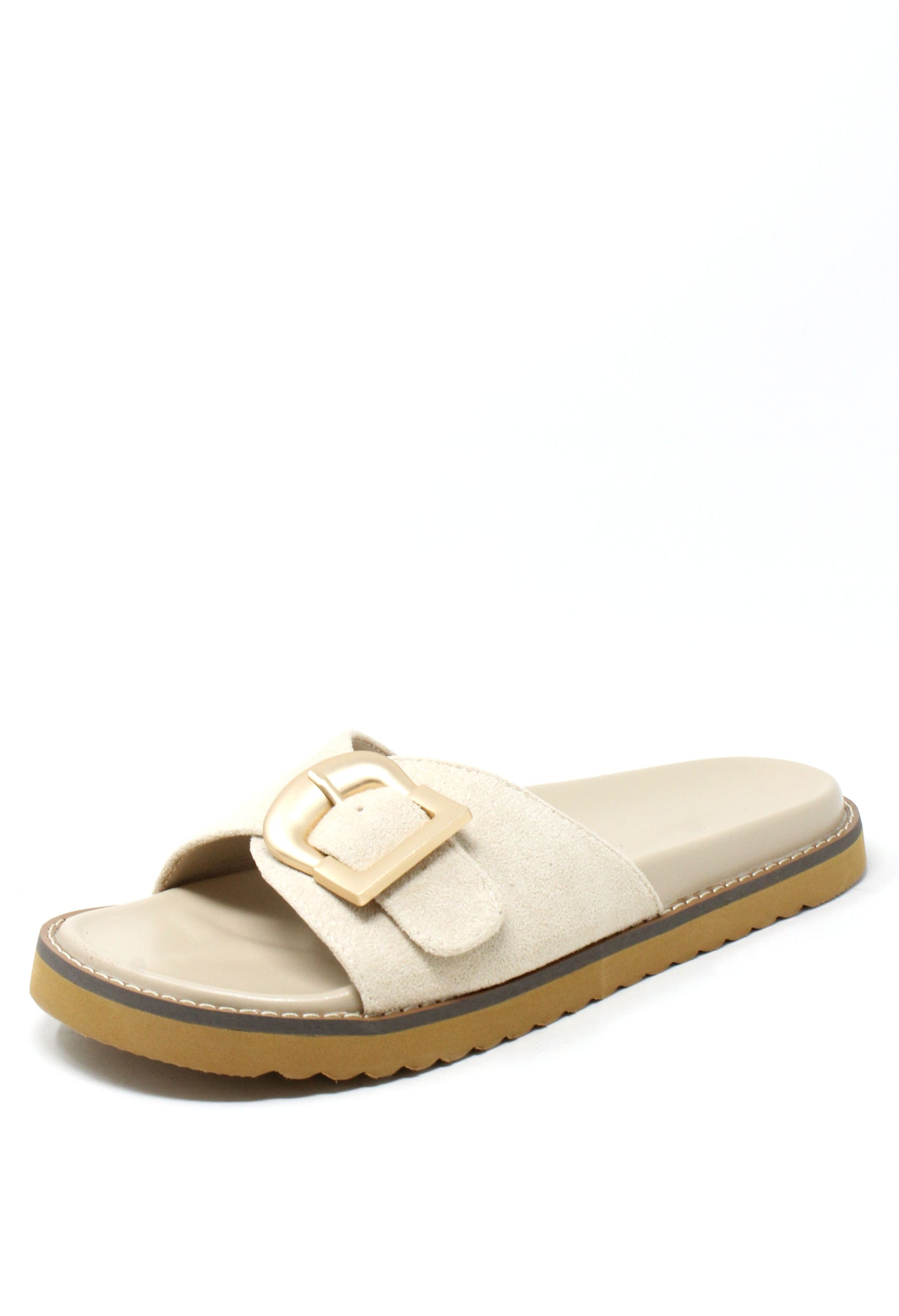 Faux Suede Slide