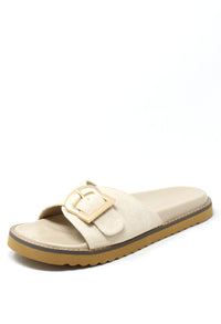 Faux Suede Slide