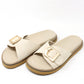 Faux Suede Slide