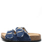 Gem Studded Denim Sandals