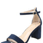 Faux Suede Heel