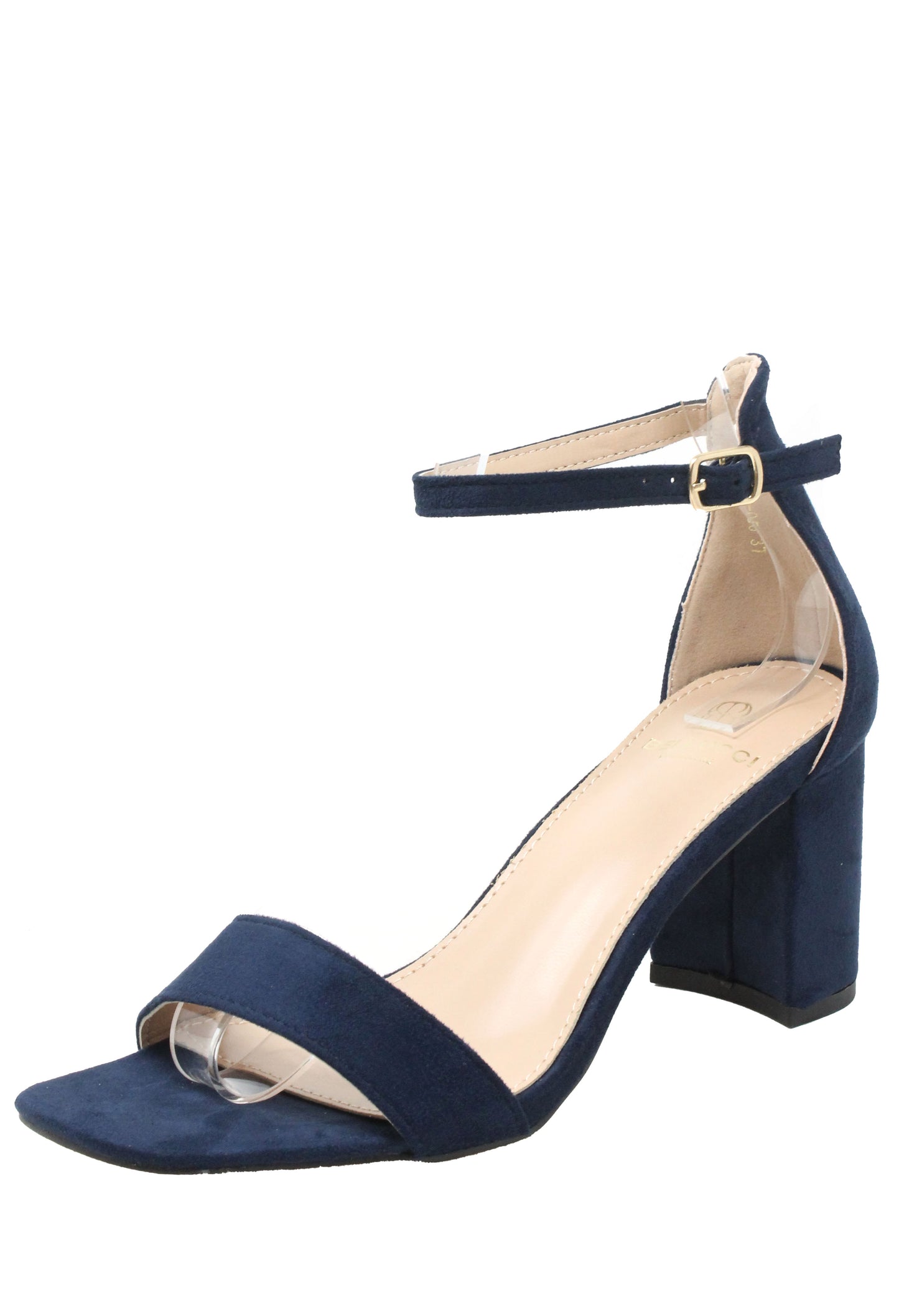 Faux Suede Heel