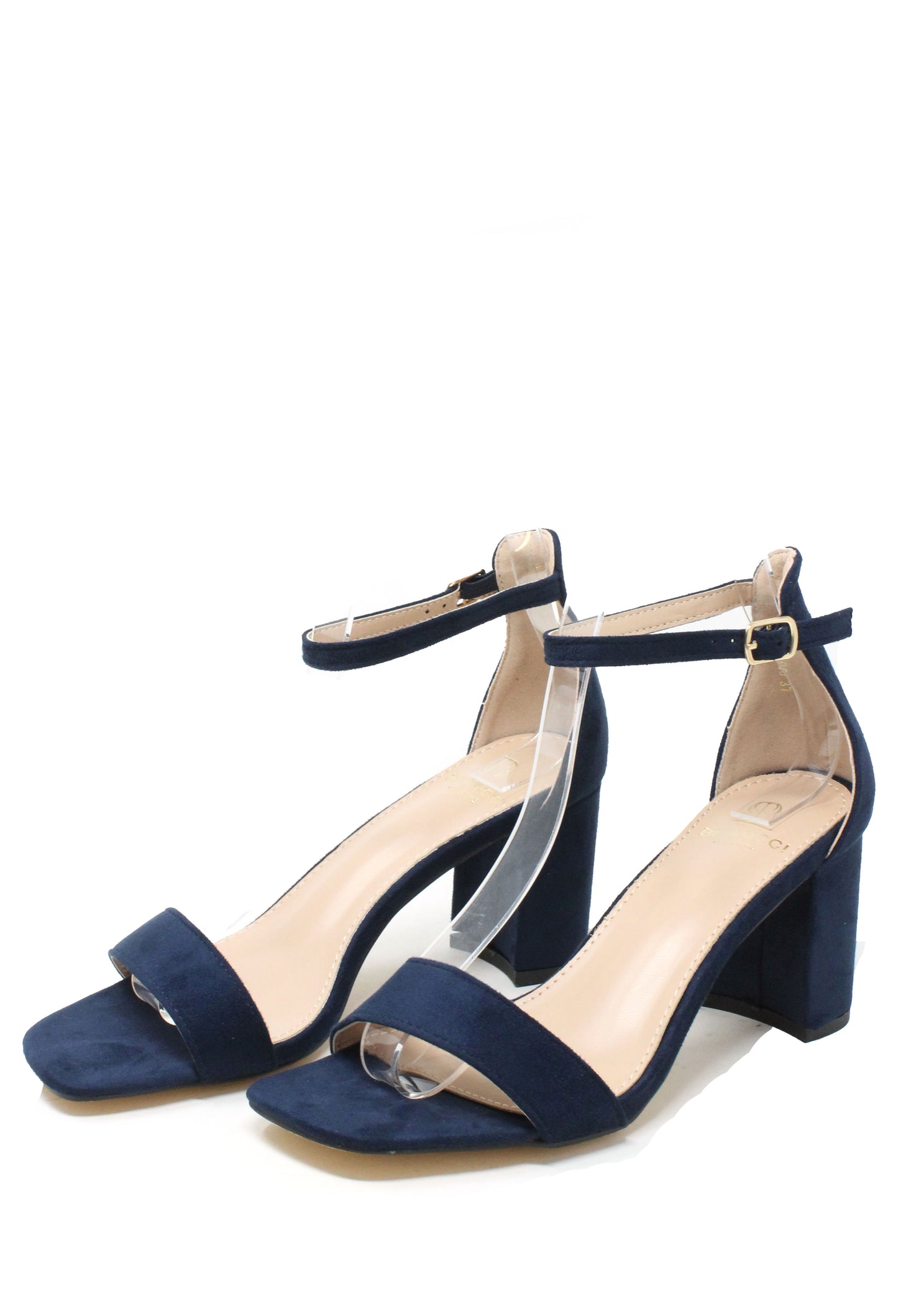 Faux Suede Heel