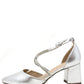 Diamante Cross Strap Heel