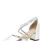Diamante Cross Strap Heel