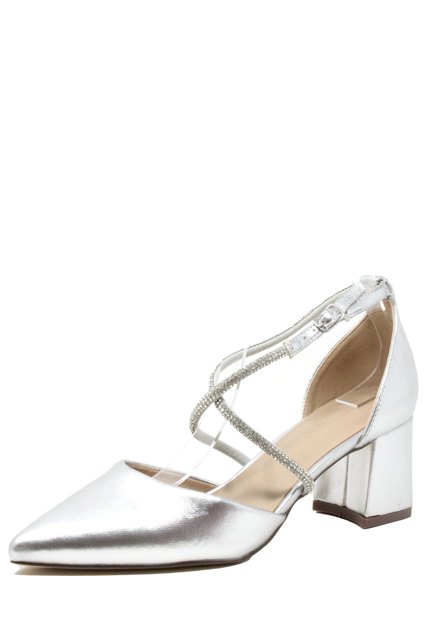 Diamante Cross Strap Heel