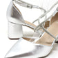 Diamante Cross Strap Heel