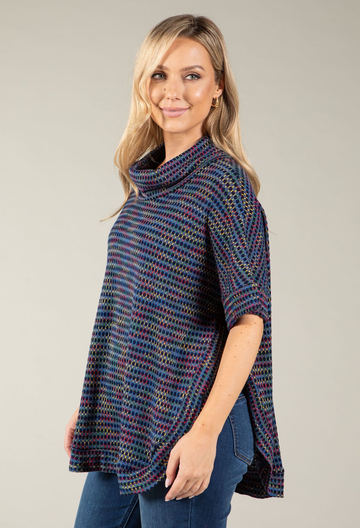 Poncho Style Knit