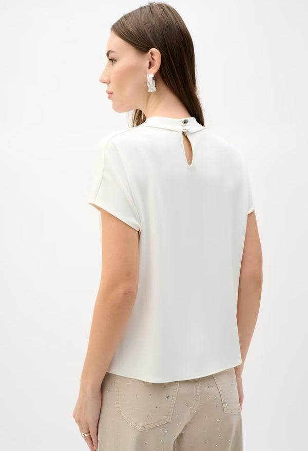 Knotted Cowl Neck Top