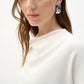 Knotted Cowl Neck Top
